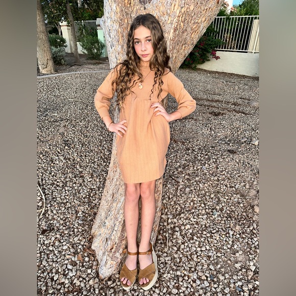 Tan Sweater Dress - Picture 3 of 3